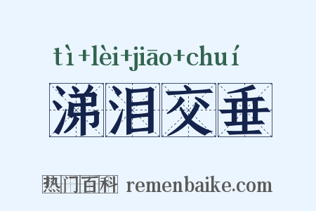 涕泪交垂是什么意思的图片